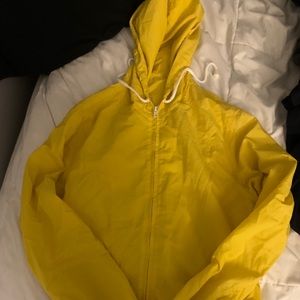 Yellow windbreaker